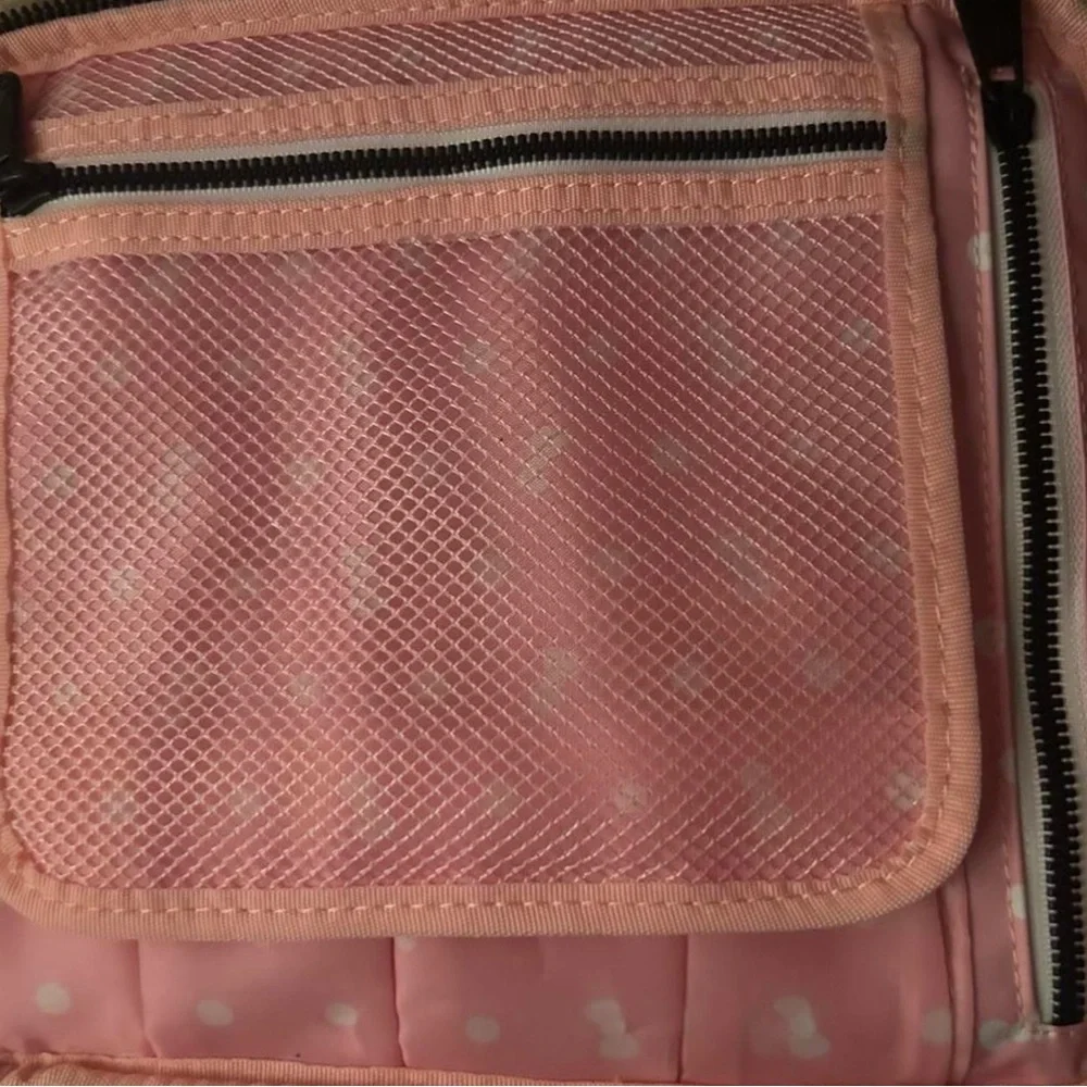 Hello Kitty Pink and Cream Character Pattern Travel Case